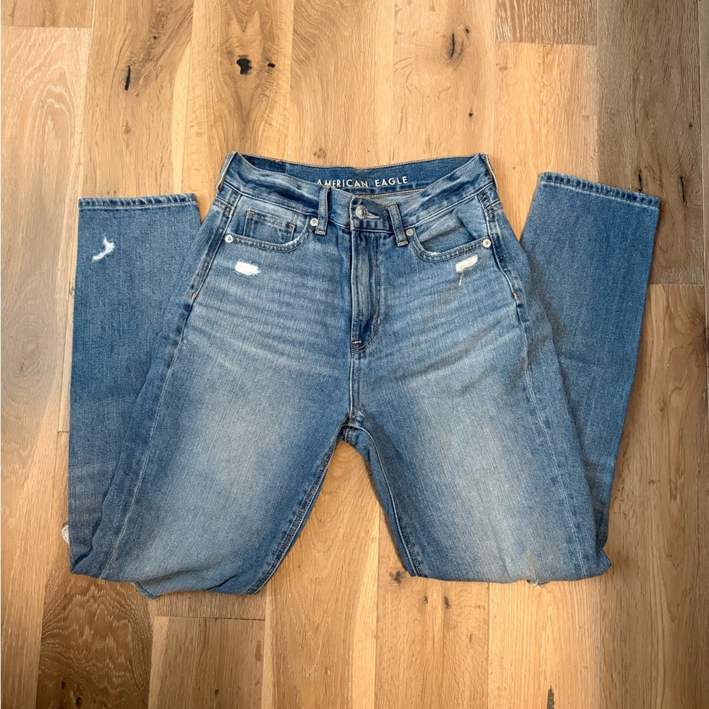 American Eagle Outfitters Blue Straight Leg Jeans